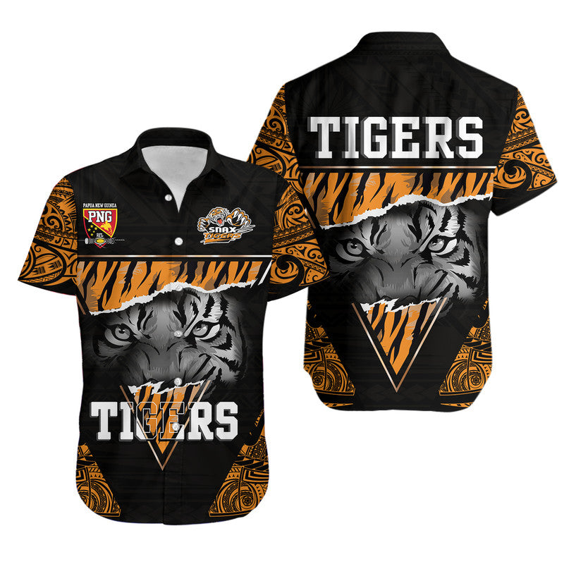 papua-new-guinea-lae-snax-tigers-hawaiian-shirt-polynesian-tiger-face