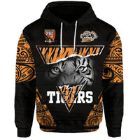 Custom Personalised Papua New Guinea Lae Snax Tigers Hoodie Polynesian Tiger Face - Wonder Print Shop