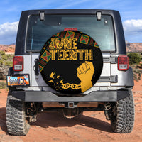 Juneteenth Tribal Pattern Spare Tire Cover Freedom Day - Wonder Print Shop