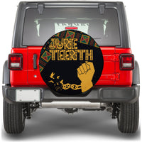 Juneteenth Tribal Pattern Spare Tire Cover Freedom Day - Wonder Print Shop