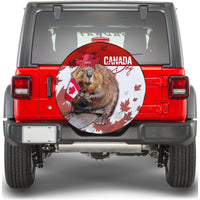 Canada Day Spare Tire Cover Patriot Beaver Mix Maple Leaf - Wonder Print Shop