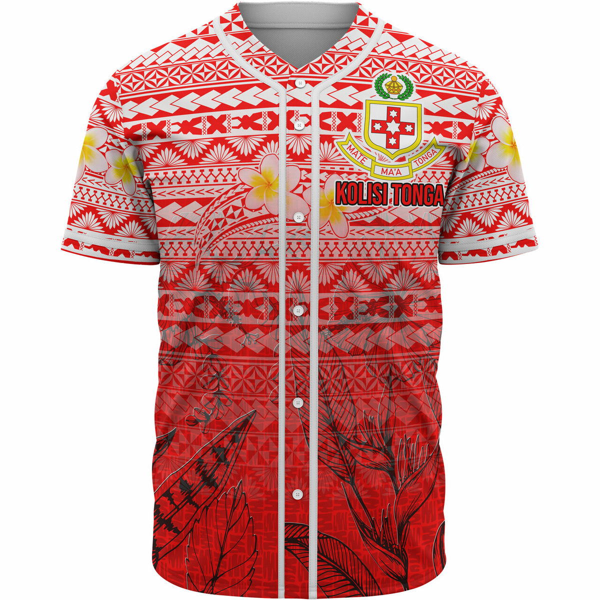 tonga-custom-personalised-baseball-shirt-kolisi-tonga-with-tropical-flowers