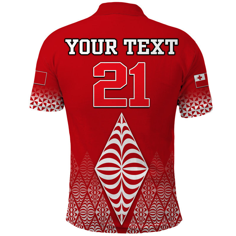 Custom Mate Maa Tonga Rugby Polo Shirt Tongan Kupesi Ngatu Style - Wonder Print Shop