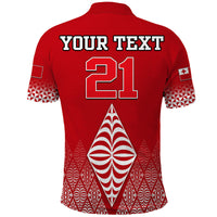 Custom Mate Maa Tonga Rugby Polo Shirt Tongan Kupesi Ngatu Style - Wonder Print Shop