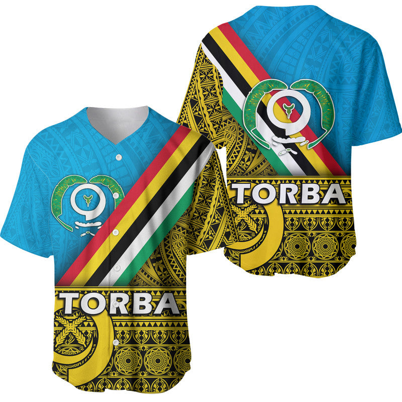 Vanuatu Torba Province Day Baseball Jersey Torba Flag Color Style LT9 - Wonder Print Shop