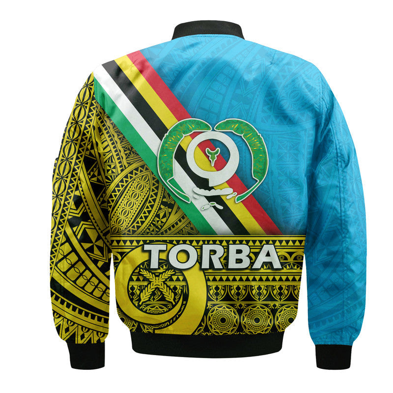 Vanuatu Torba Province Day Bomber Jacket Torba Flag Color Style LT9 - Wonder Print Shop