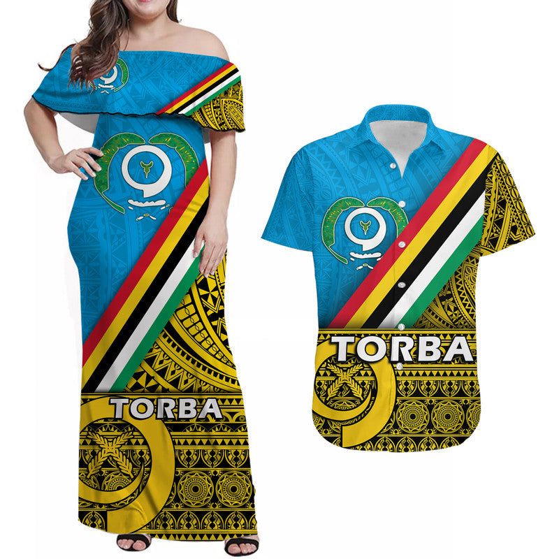 Vanuatu Torba Province Day Matching Hawaiian Shirt And Dress Torba Flag Color Style LT9 - Wonder Print Shop
