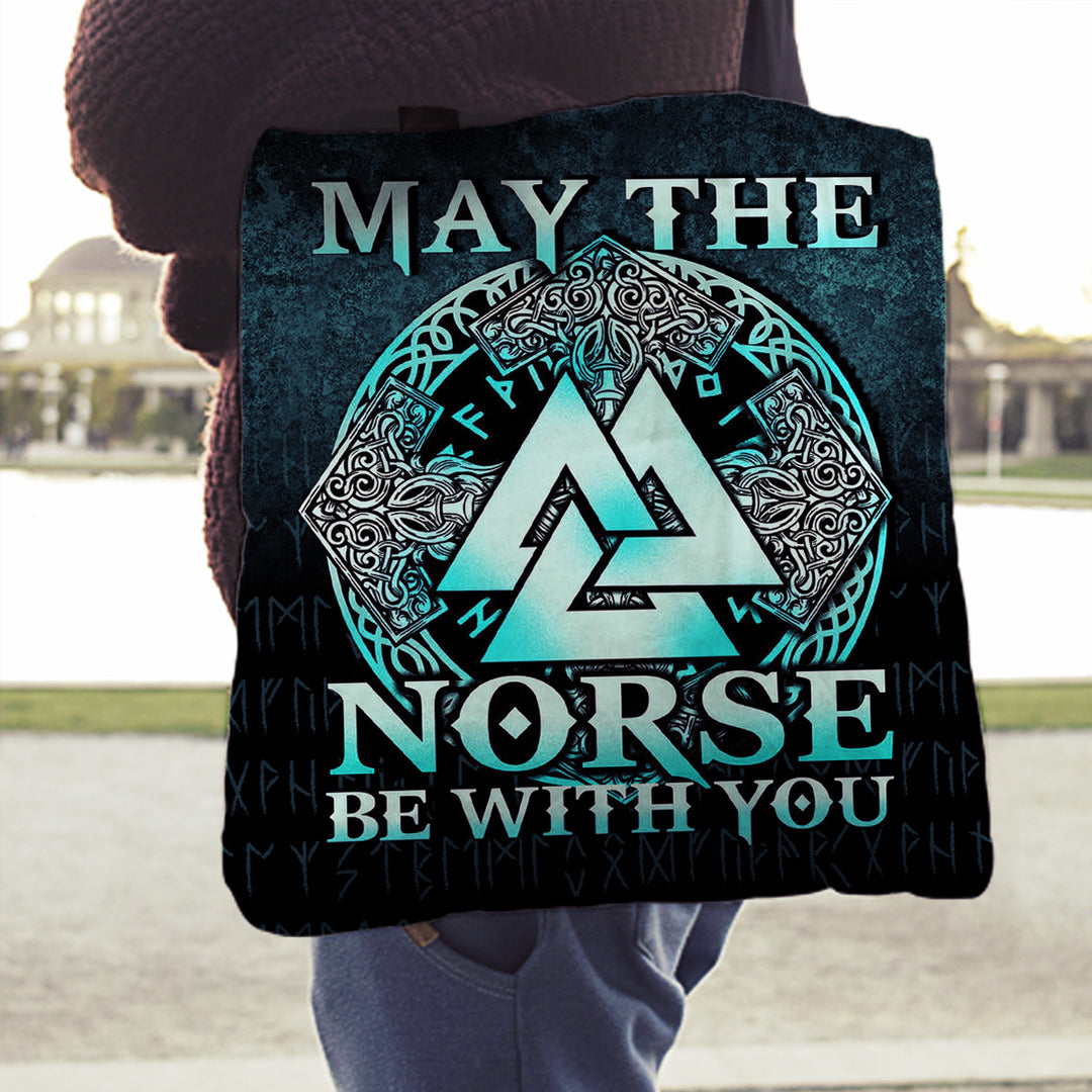 viking-tote-bag-may-the-norse-be-with-you-viking-cyan-version-tote-bag