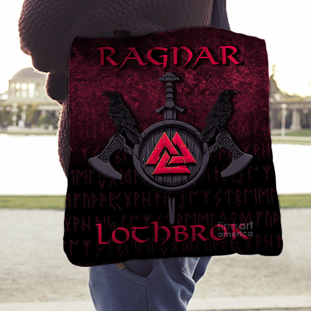 viking-tote-bag-ragnar-lothbrok-ragnar-lodbrok-viking-warrior-red-version-tote-bag