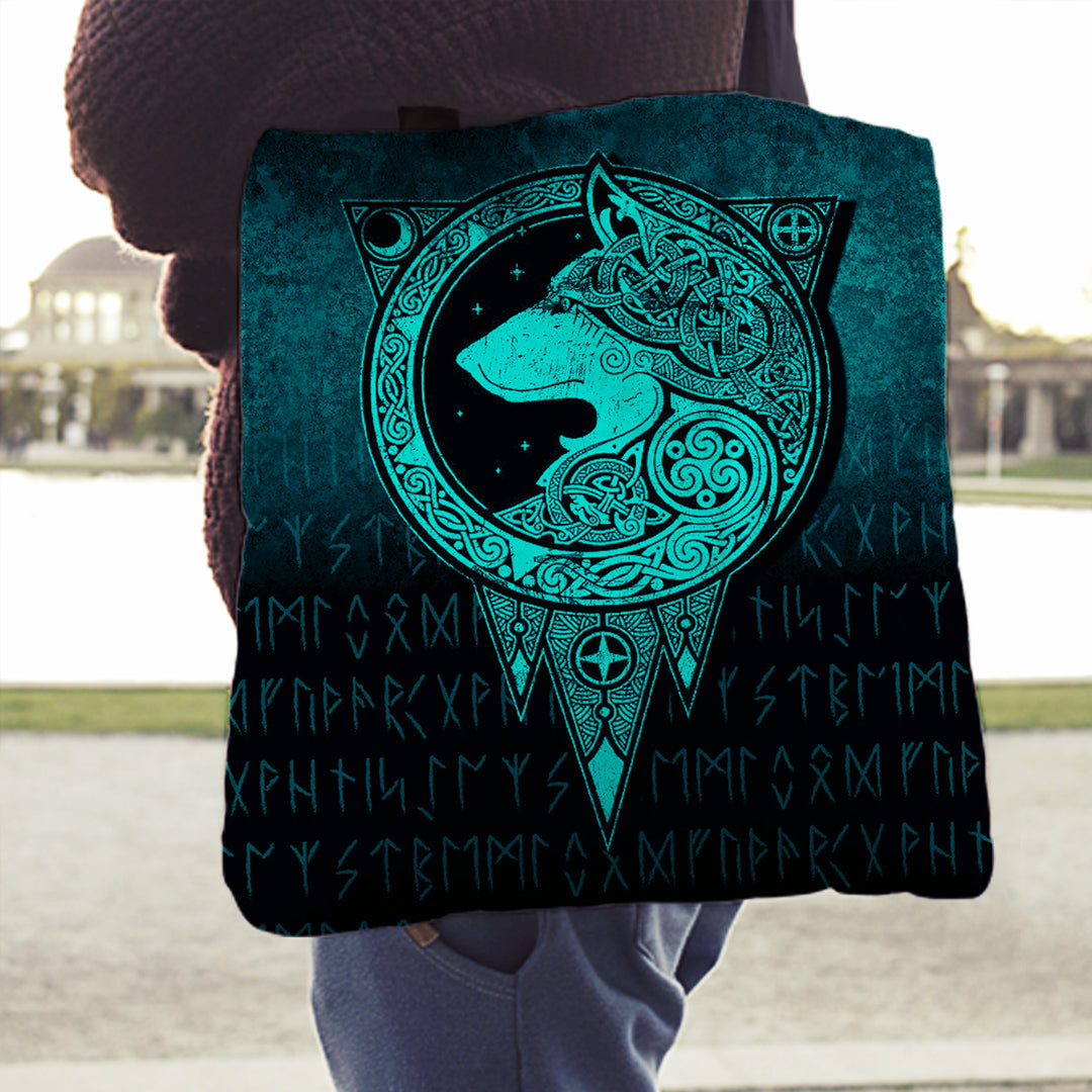 viking-tote-bag-viking-norse-wolf-cyan-version-tote-bag