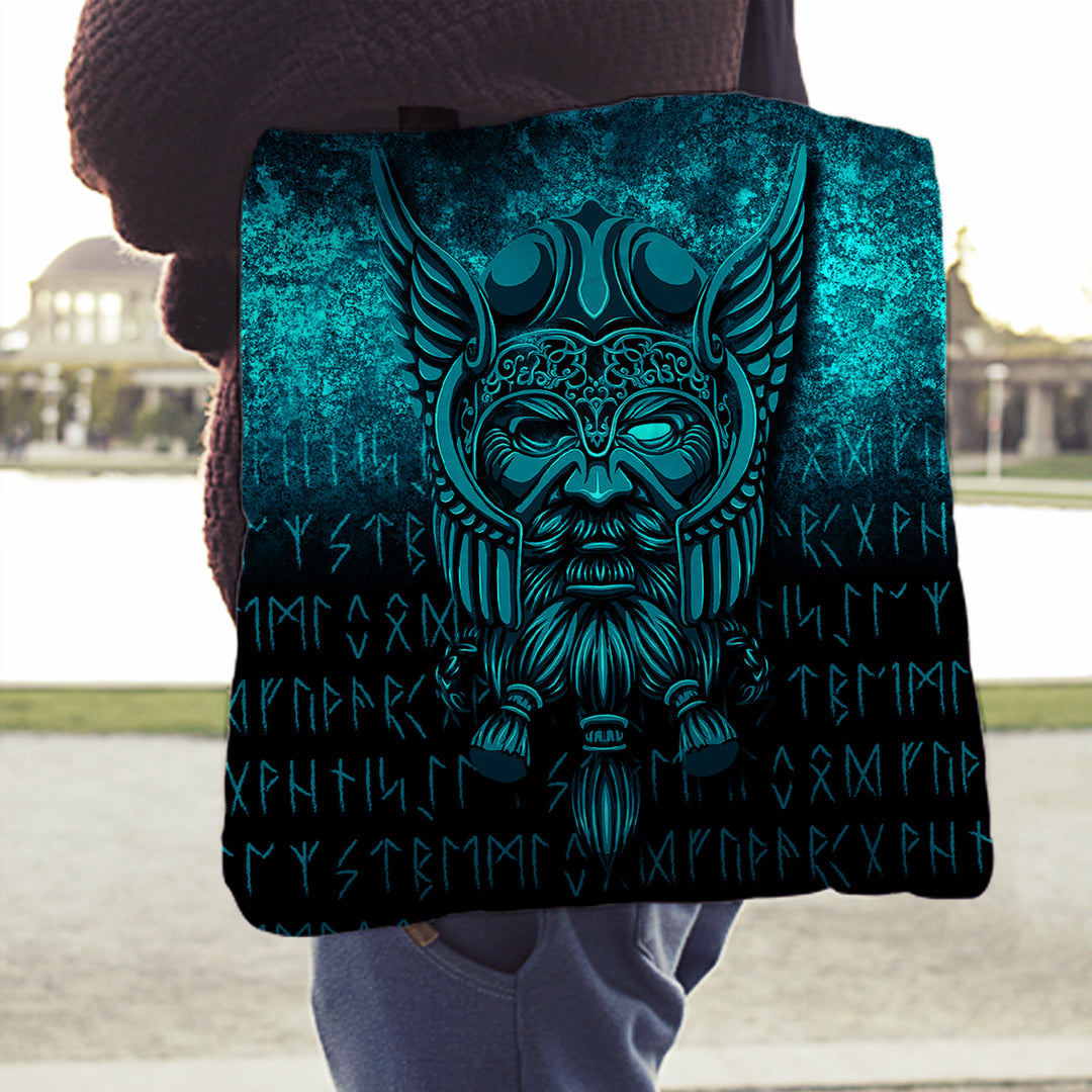 viking-tote-bag-viking-odin-allfather-in-asgard-cyan-version-tote-bag