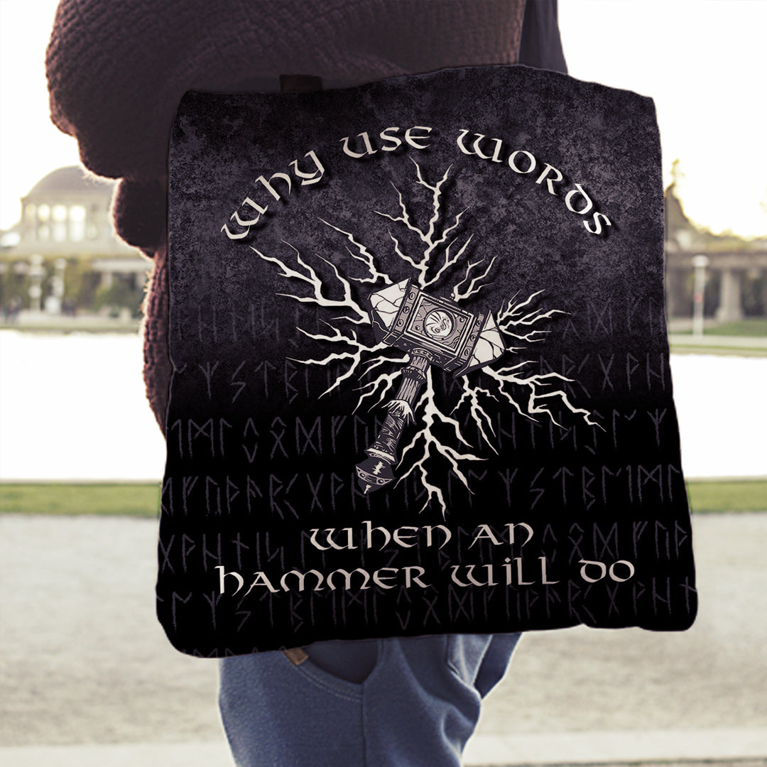 viking-tote-bag-why-use-words-when-an-hammer-will-do-tote-bag