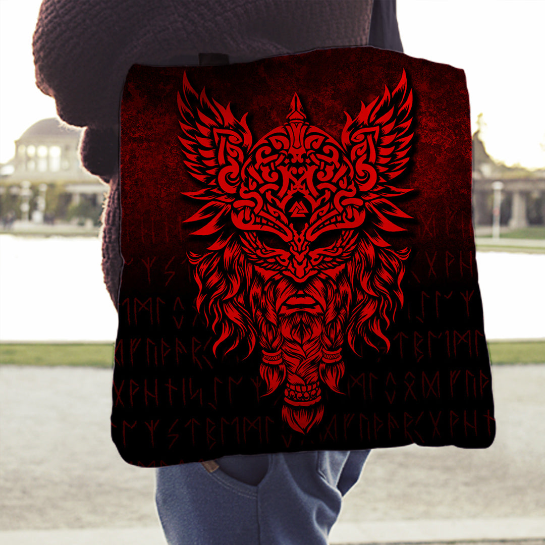 viking-tote-bag-odin-the-allfather-asgard-god-and-chief-of-aesir-red-version-tote-bag