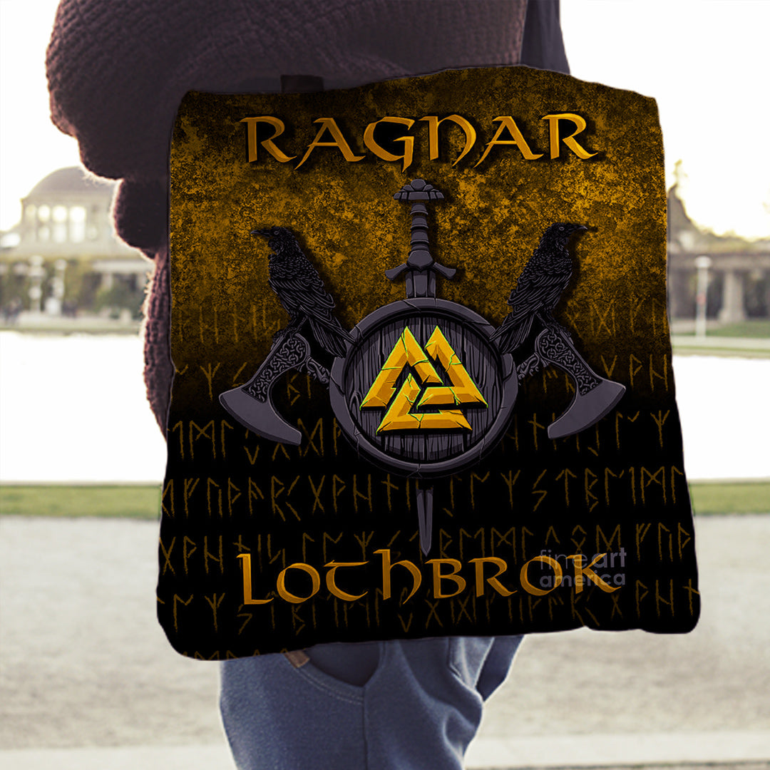 viking-tote-bag-ragnar-lothbrok-ragnar-lodbrok-viking-warrior-gold-version-tote-bag