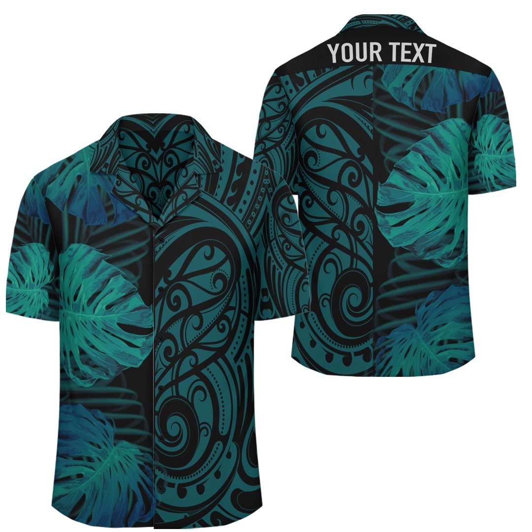 (Personalized) Hawaii Monstera Leaves Polynesian - Hawaiian Shirt - Melio Style - Wonder Print Shop