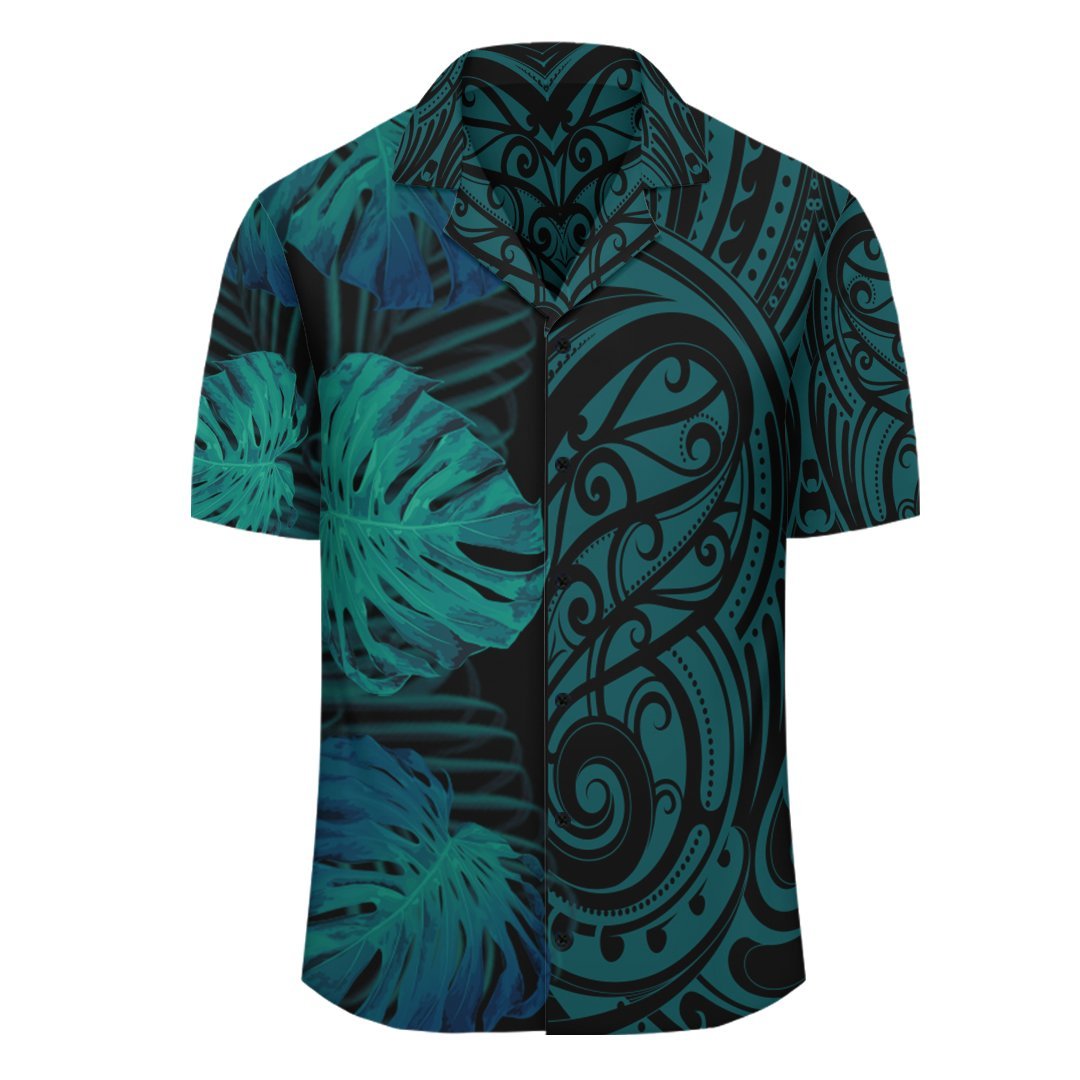 (Personalized) Hawaii Monstera Leaves Polynesian - Hawaiian Shirt - Melio Style - Wonder Print Shop