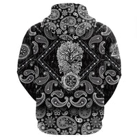 Viking Hoodie Tree With Traditional Vegvisir and Historical Sun with Bandana Paisley Style RLT12 - Wonder Print Shop