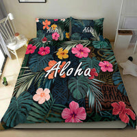 Hawaii Bedding Set Tribal Elements And Hibiscus Version LT9 - Wonder Print Shop