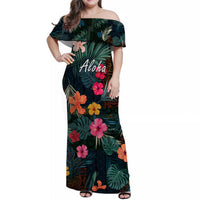 hawaii-women-off-shoulder-long-dress-tribal-elements-and-hibiscus-version