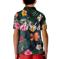 Hawaii Polo Shirt Tribal Elements And Hibiscus Version - Wonder Print Shop