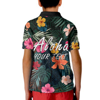 Custom Hawaii Polo Shirt Tribal Elements And Hibiscus Version - Wonder Print Shop