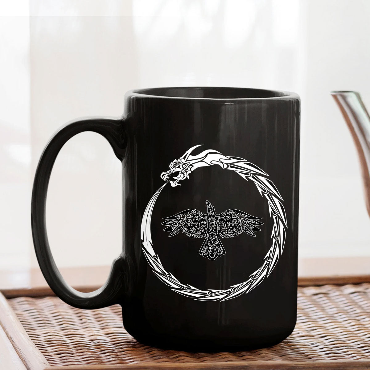 viking-mug-stylized-crows-decorative-bird-line-art-rook-mug