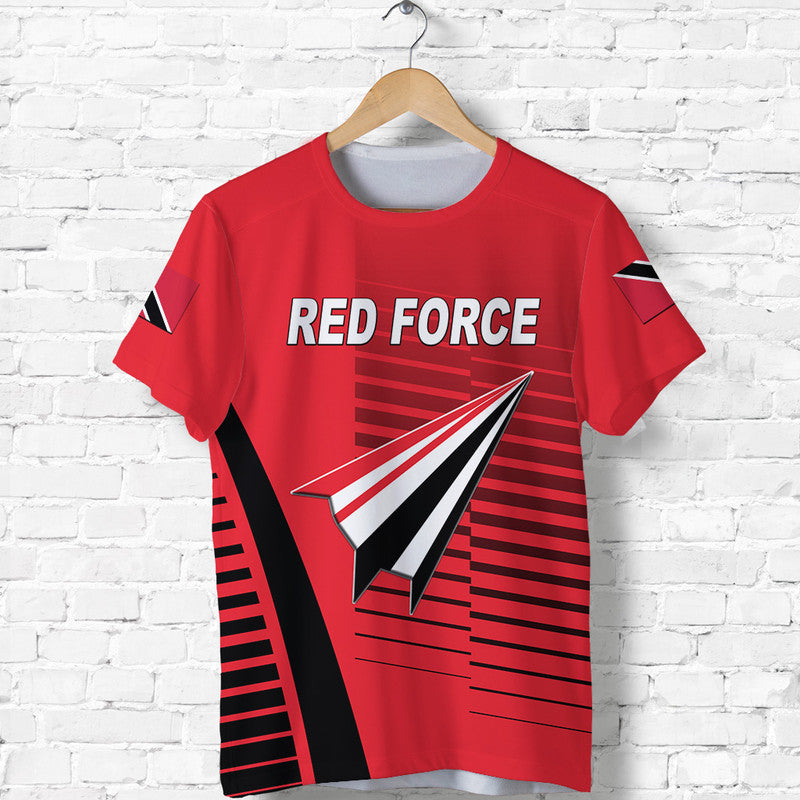 custom-personalised-trinidad-and-tobago-cricket-red-force-t-shirt-simple-style