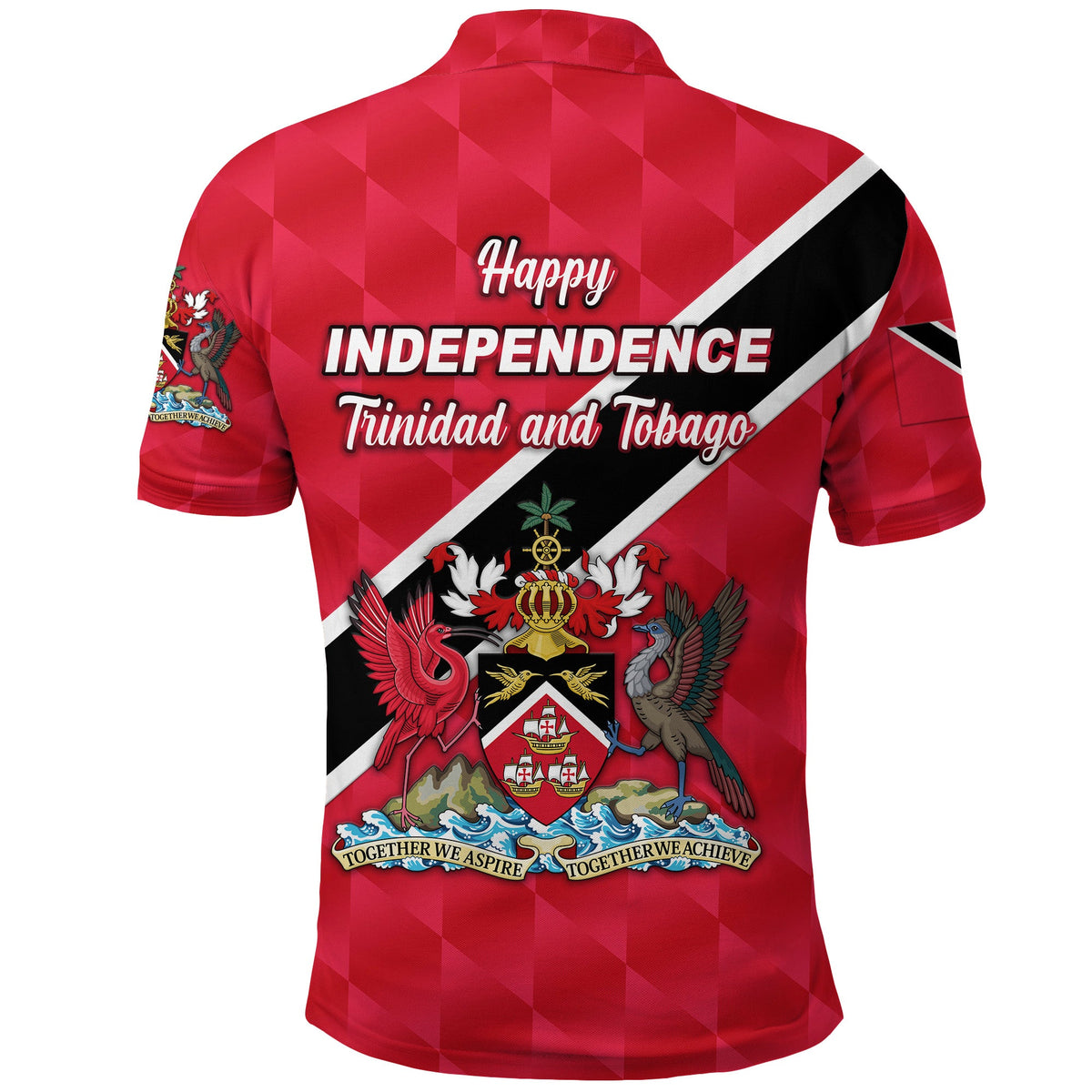 Happy Trinidad and Tobago Polo Shirt independence Day Red LT8 - Wonder Print Shop