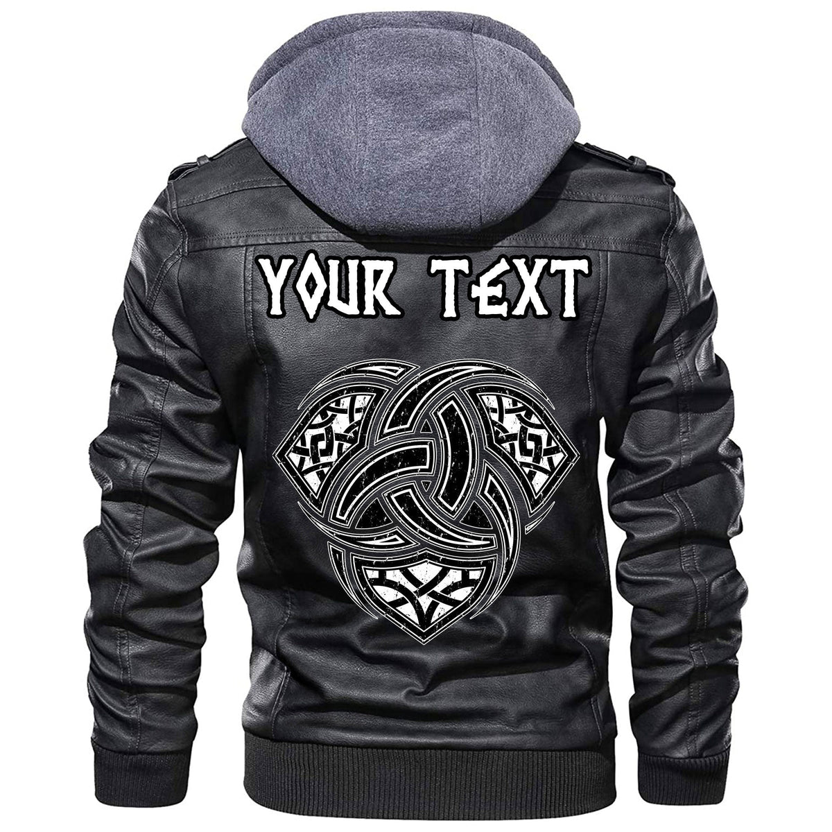 (Custom) Wonder Print Shop - Triple Horn of Odin Leather Jacket RLT12 - Wonder Print Shop