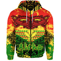 Hawaiian Tribal Kanaka Maoli Hoodie Reggae Polynesian Version - Wonder Print Shop