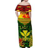 Hawaiian Tribal Kanaka Maoli Matching Hawaiian Shirt And Dress Reggae Polynesian Version LT9 - Wonder Print Shop