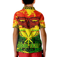 Custom Hawaiian Tribal Kanaka Maoli Polo Shirt Reggae Polynesian Version - Wonder Print Shop