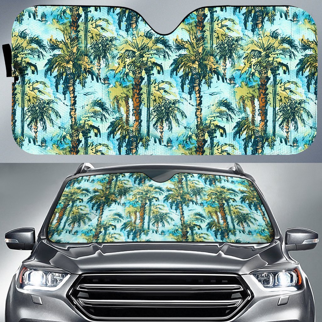 tropical-palm-trees-blue-hawaii-car-sun-shade