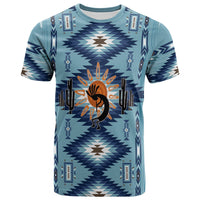 Native American T Shirt Kokopelli Mix Navajo Pattern - Wonder Print Shop