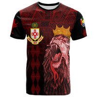 Custom Kolisi Tonga Atele Old Boys T Shirt Red Lions - Wonder Print Shop