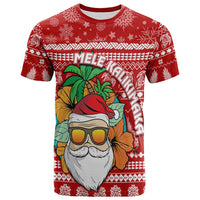 Hawaii Christmas T Shirt Mele Kalikimaka Tropical Santa - Wonder Print Shop