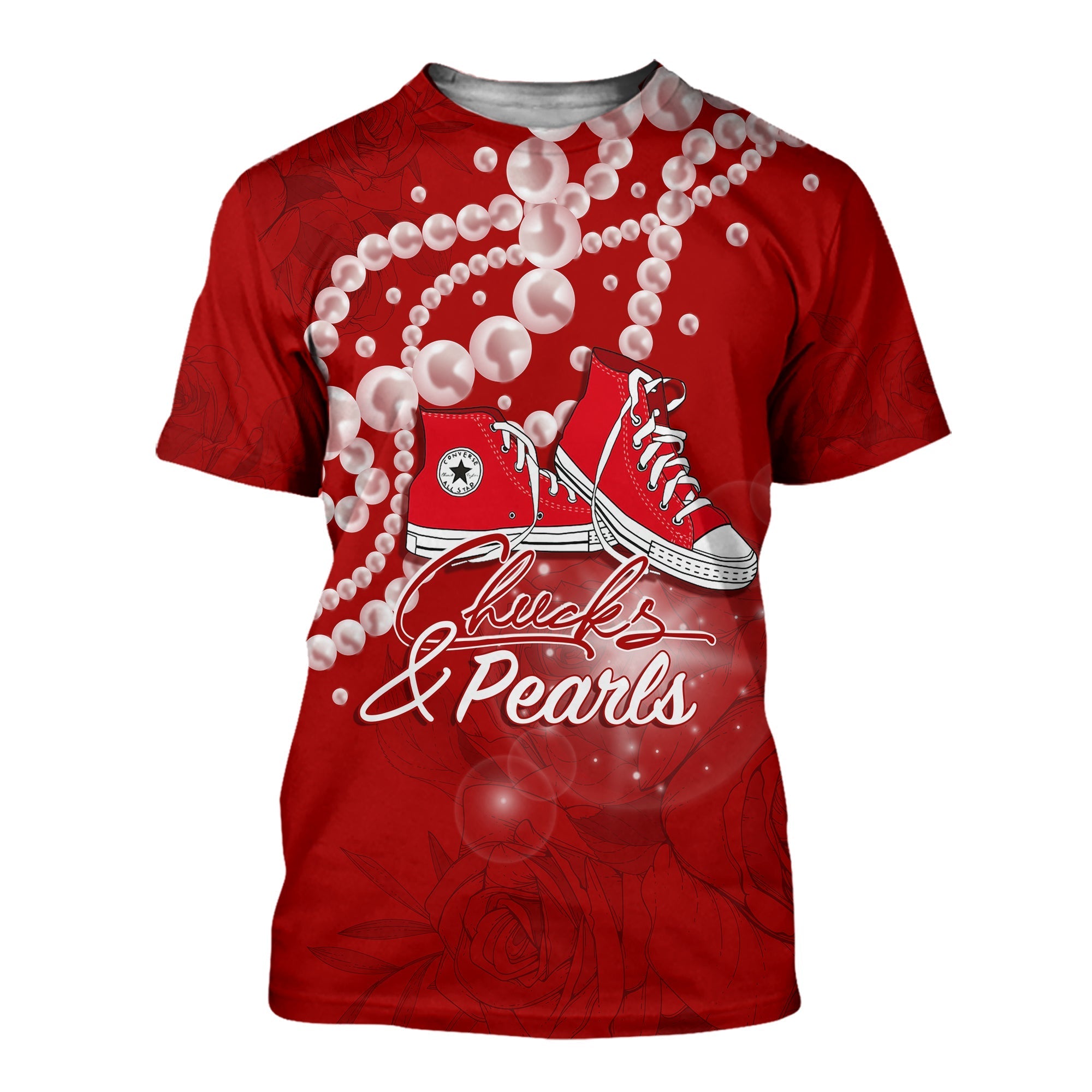 Womxn's History Month T Shirt Chucks and Pearls Change The World - Wonder Print Shop