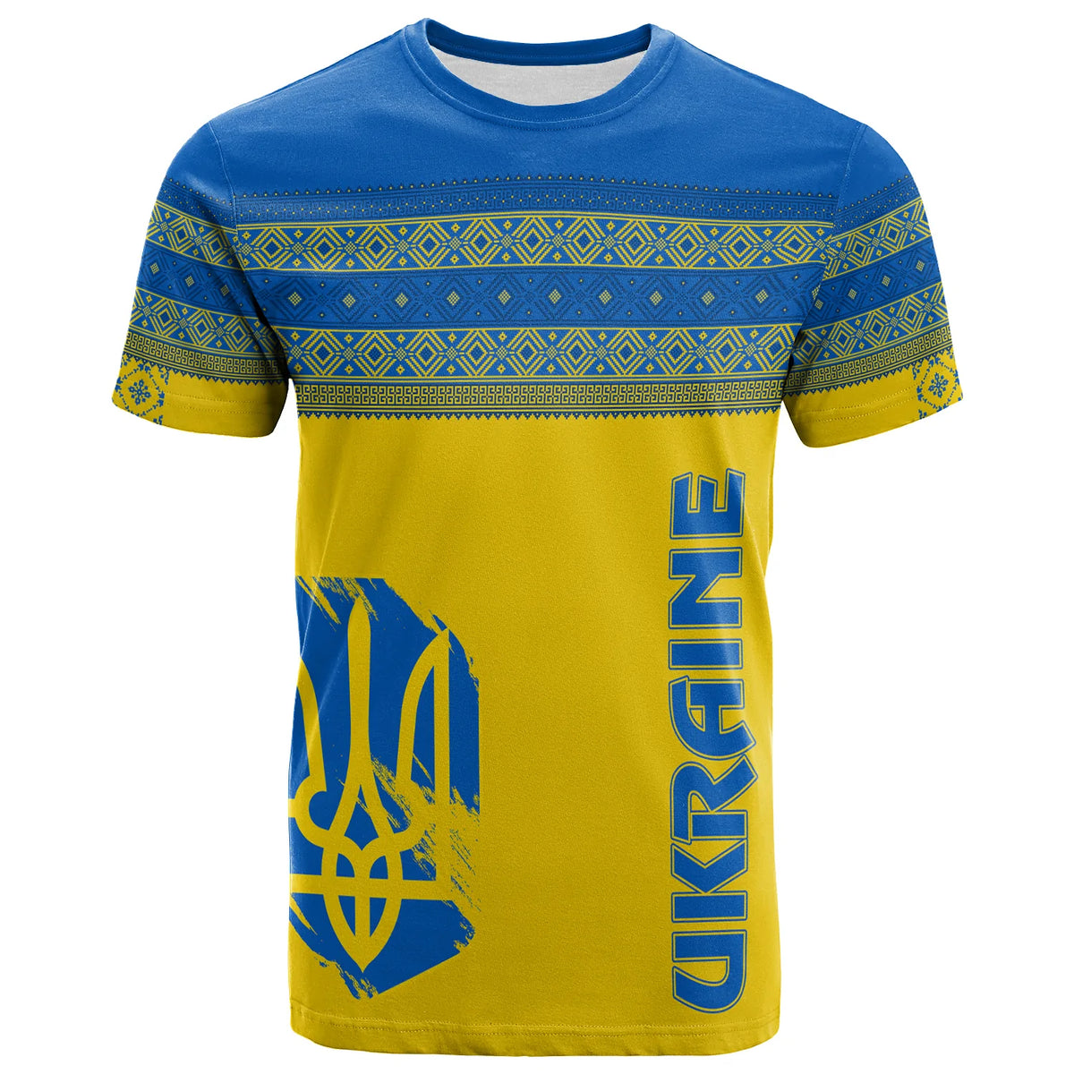 Ukraine Unity Day T Shirt Folk Style - Wonder Print Shop