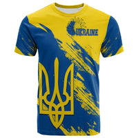 Ukraine T Shirt Slava Ukraini Grunge Style - Wonder Print Shop