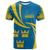 Sweden Three Crowns Personalised T Shirt Heja Sverige - Wonder Print Shop