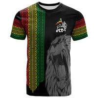 Ethiopia Patriot Day Personalised T Shirt Roaring Lion - Wonder Print Shop