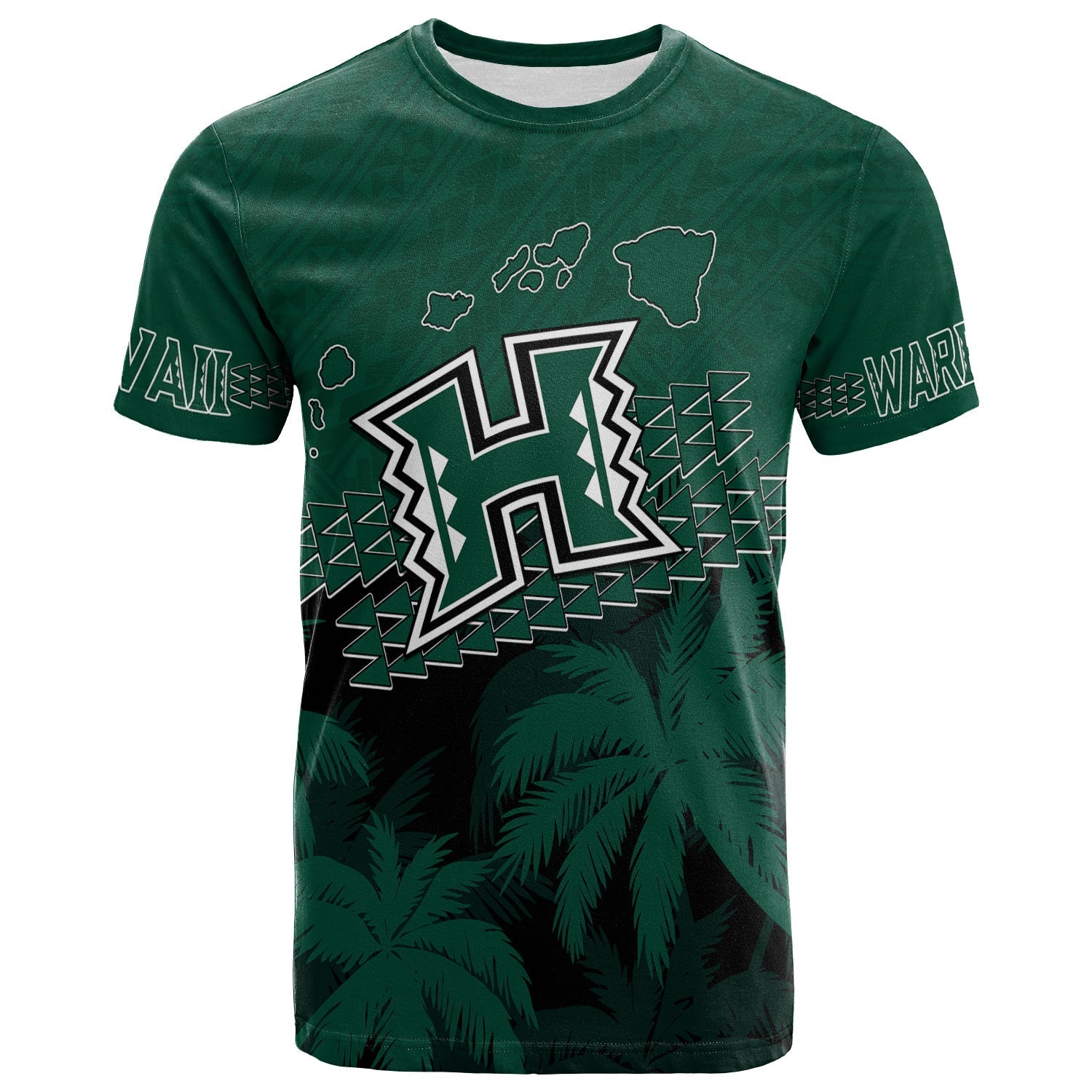 Personalised Hawaii Rainbow Warriors T Shirt Laau Pama - Wonder Print Shop