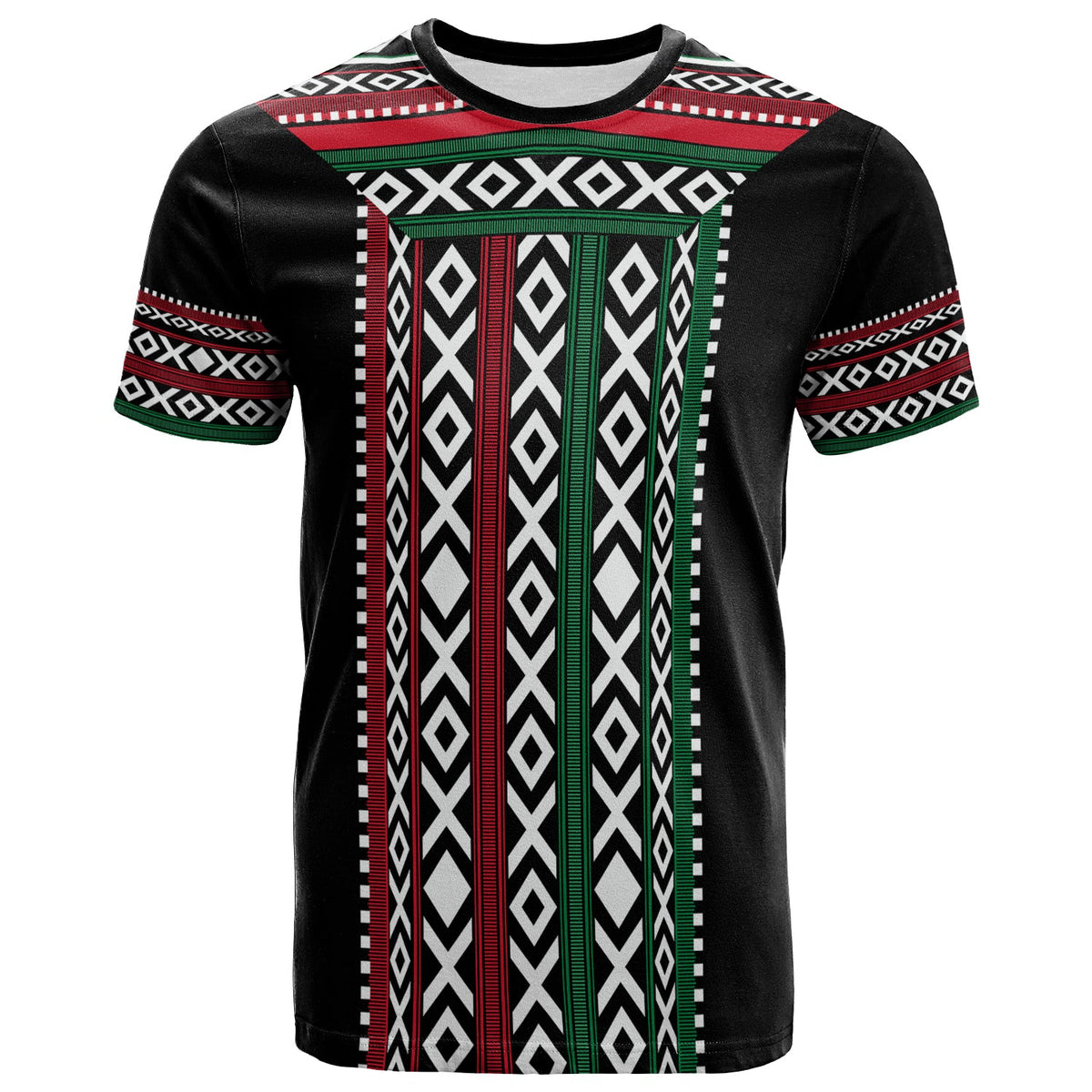 Kuwait Al Sadu Pattern T Shirt Modern Style - Wonder Print Shop