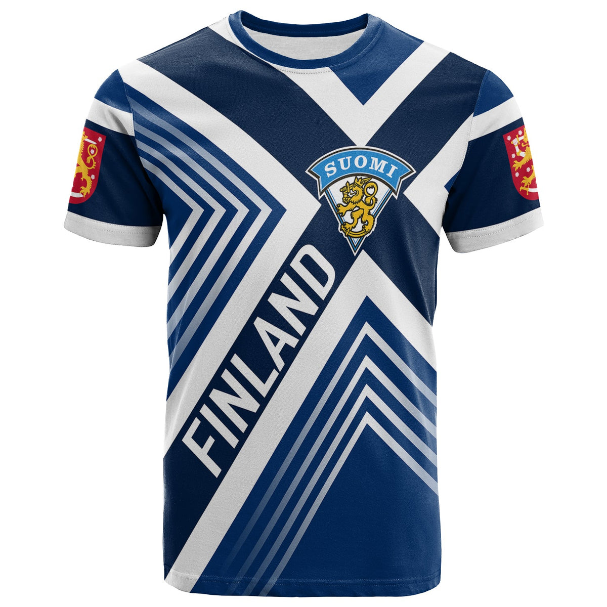 Personalised Finland Ice Hockey World Championships Suomi T Shirt Blue Version - Wonder Print Shop