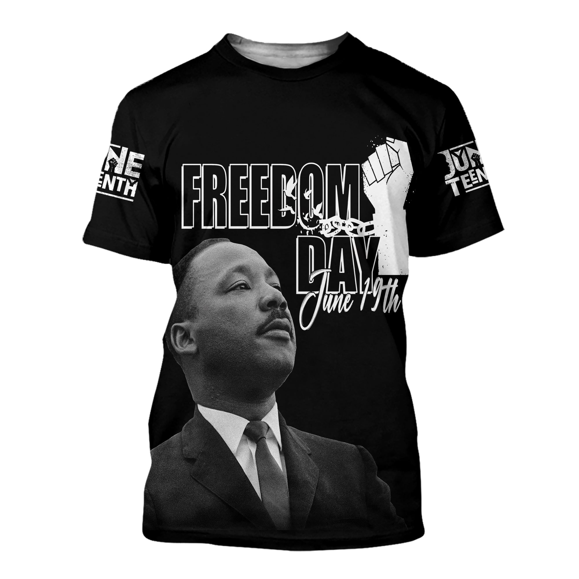 juneteenth-mlk-personalised-t-shirt-freedom-day