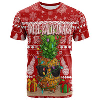 Hawaii Christmas T Shirt Mele Kalikimaka Pineapple - Wonder Print Shop