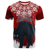 Iceland Christmas T Shirt Beware Jolakotturinn - Wonder Print Shop