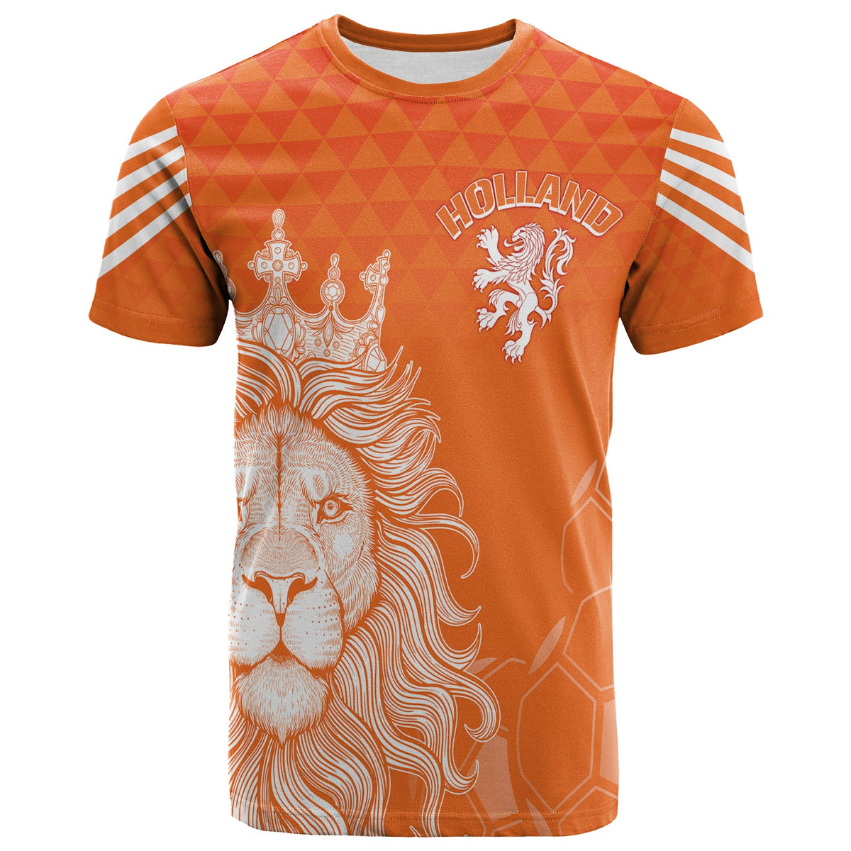 Personalised Netherlands World Cup 2022 T Shirt Oranje Lions - Wonder Print Shop