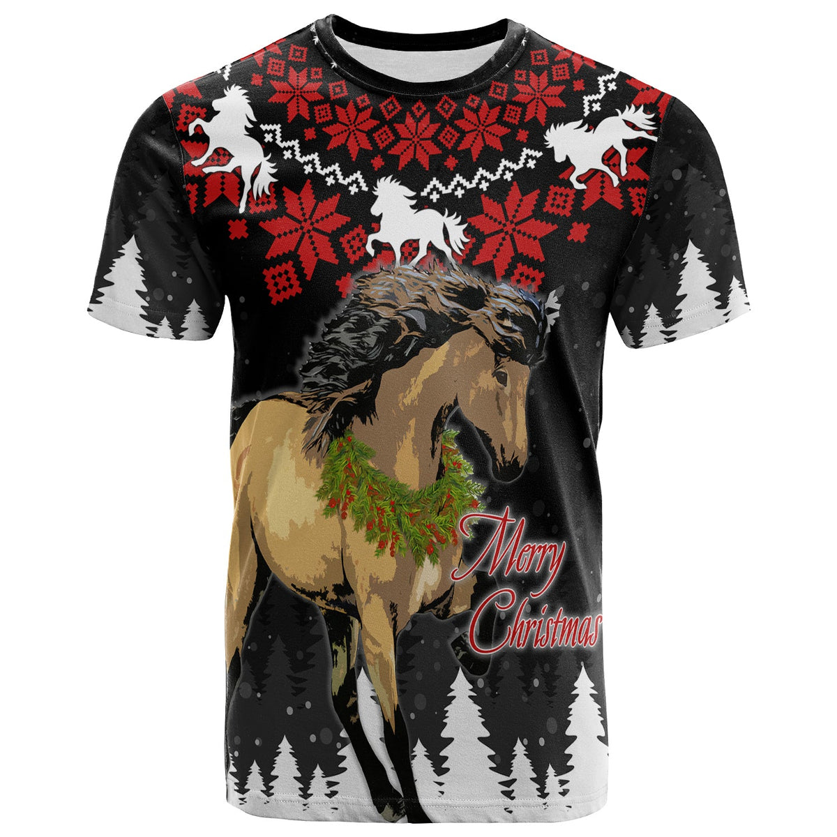 Iceland Christmas T Shirt Icelandic Horse Do The Tolt - Wonder Print Shop
