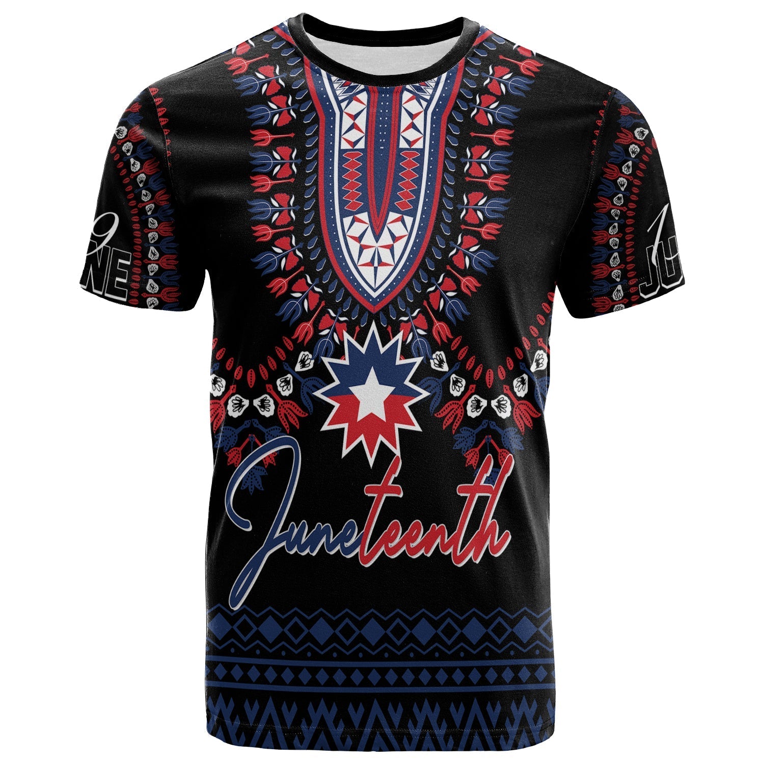 Juneteenth Dashiki Personalised T Shirt Freedom United - Wonder Print Shop